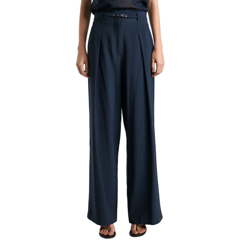 Cue Front Fold Buckled Pant image number 0
